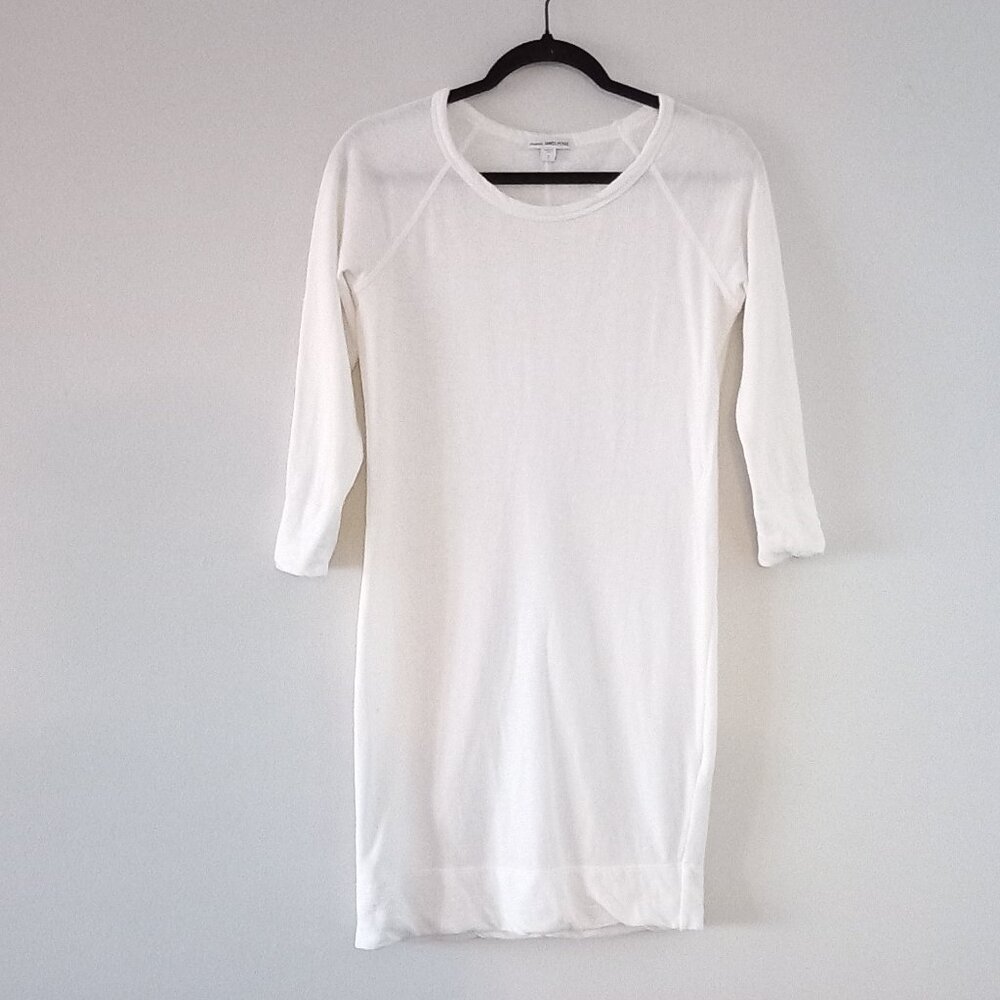 STANDARD JAMES PERSE white cotton dress